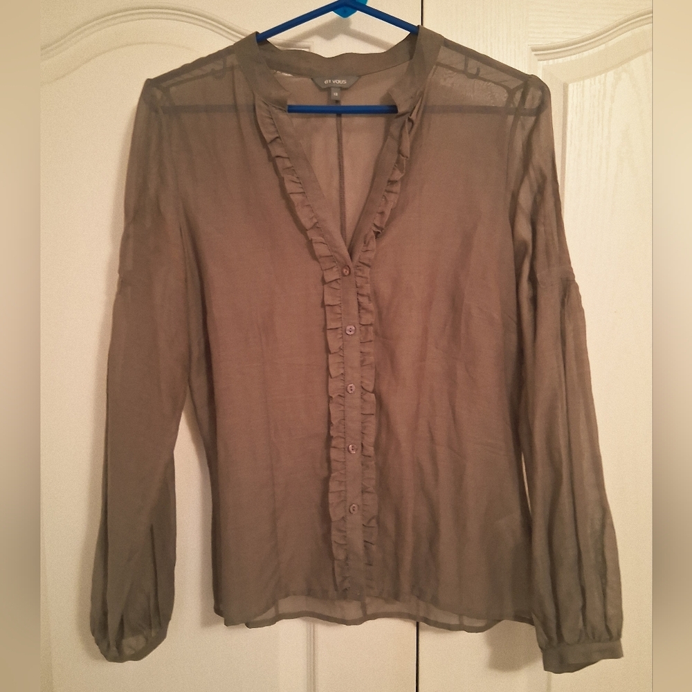 Et Vous Silk/Cotton Blouse